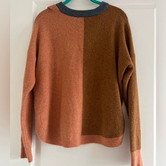 Madewell Westlake Color-block Long Sleeve Pullover Sweater Size Small - Picture 10 of 11